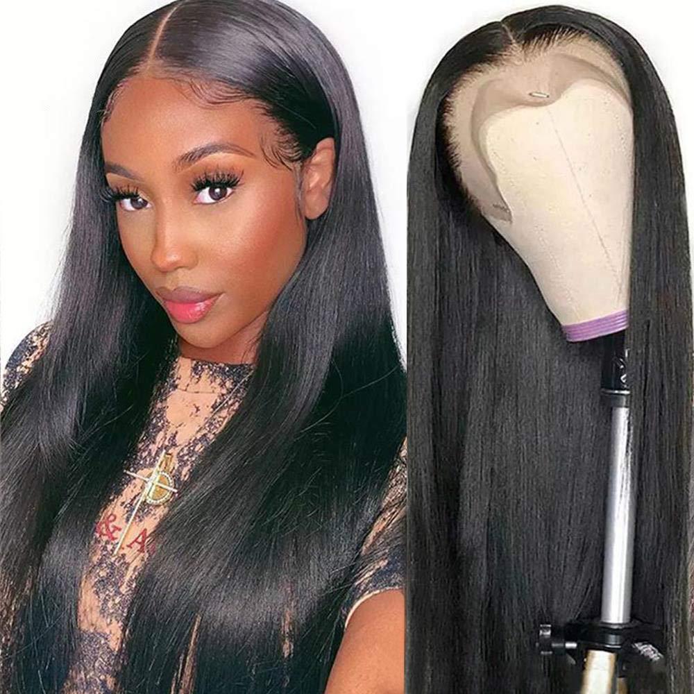 13*4 straight lace Front human hair wigs Natural Color
