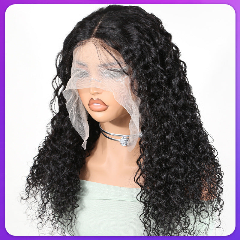 Hair Deep Wave Lace Frontal Wig human hair wig 180% density
