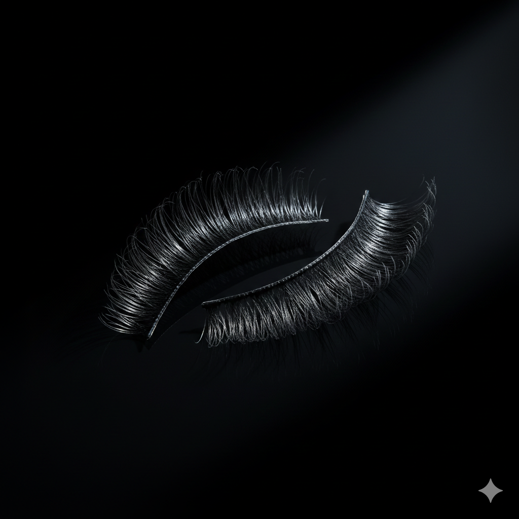 500 sets of minimum batch magnetic suction false eyelashes for women, natural simulation soft eyelashes, reusable and adhesive free