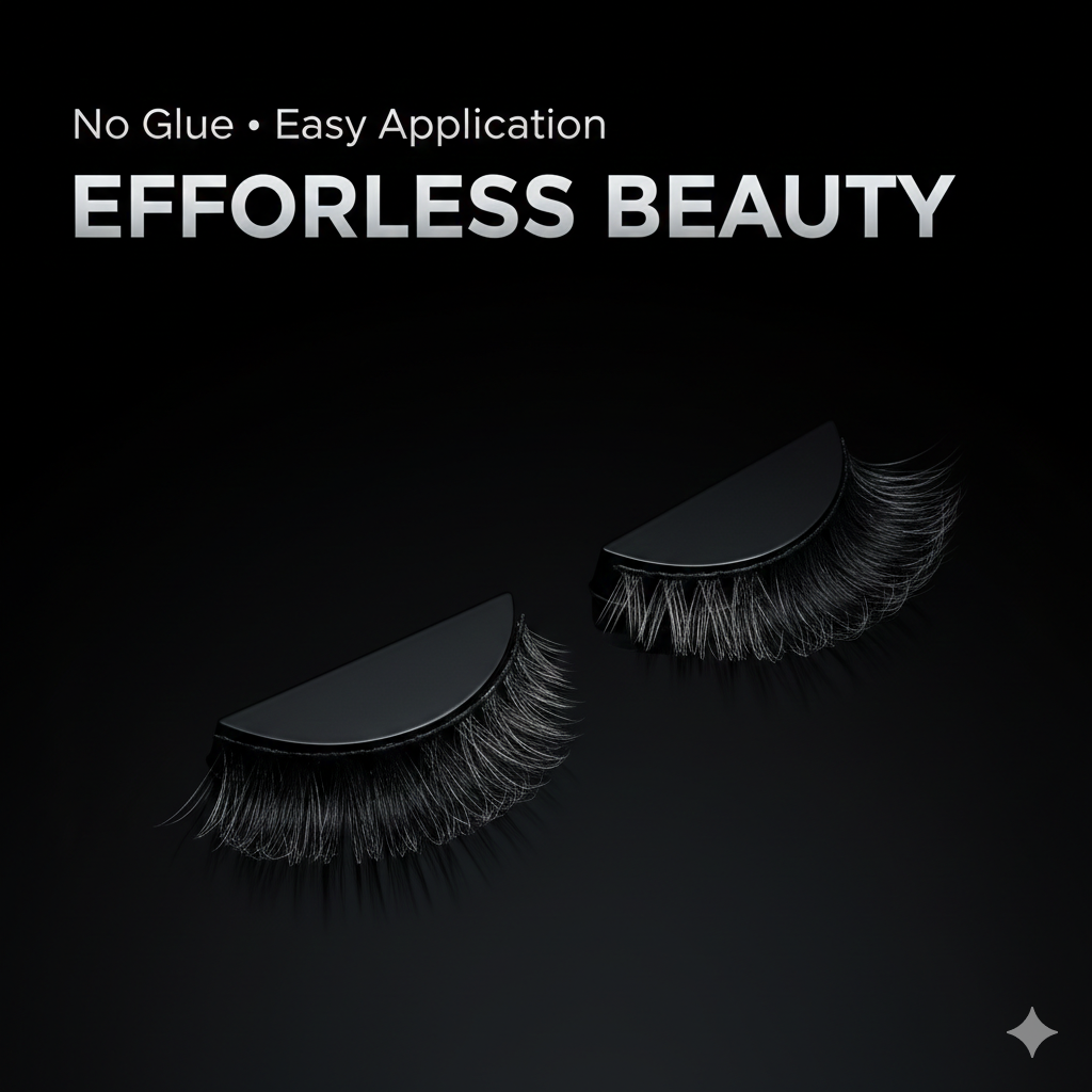 500 sets of minimum batch magnetic suction false eyelashes for women, natural simulation soft eyelashes, reusable and adhesive free