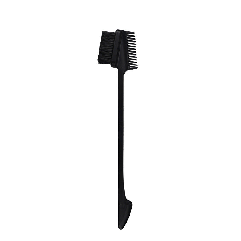 Multi use eyebrow brush, broken hair brush, double ended hairline comb, hair dye brush, hair styling tool, portable (set of three)