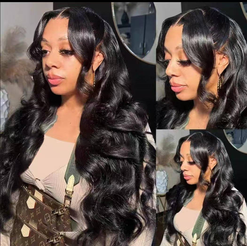 Body Wave 13x4 HD Lace Front Human Hair Wig for Women, Real Human Hair Strands