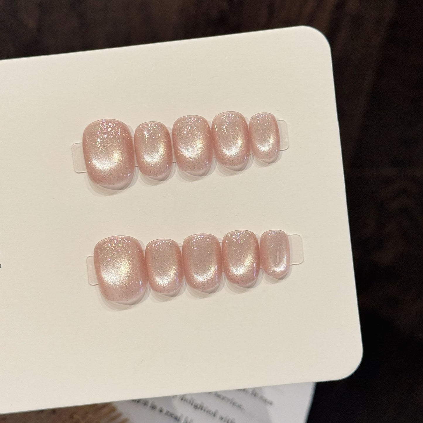 Orange Pink Gradient Bow Sweet Vitality Light Luxury Handmade Press On Nail Tips