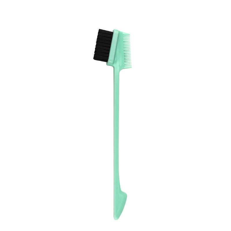 Multi use eyebrow brush, broken hair brush, double ended hairline comb, hair dye brush, hair styling tool, portable (set of three)