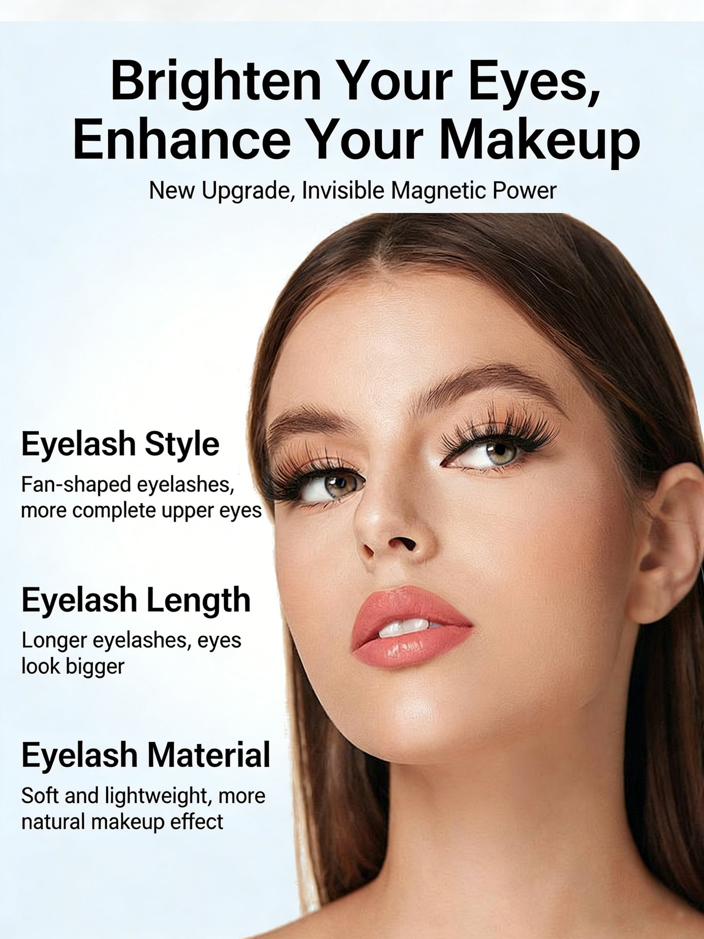 Magnetic suction false eyelash all-in-one box new camellia eyelashes European and American thick Japanese and Korean natural eyelashes