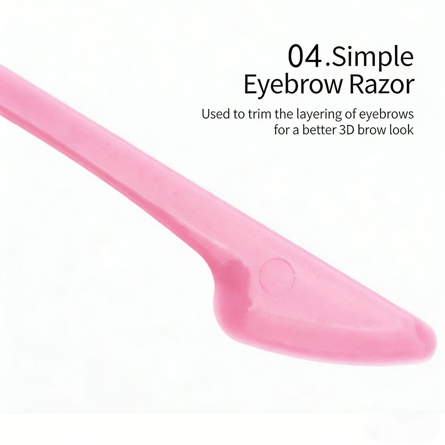 Multi use eyebrow brush, broken hair brush, double ended hairline comb, hair dye brush, hair styling tool, portable (set of three)